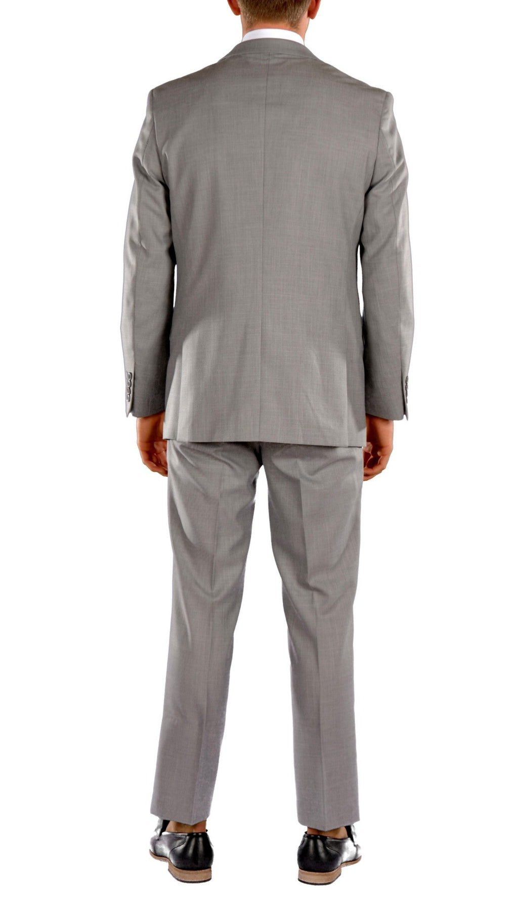 Light Grey Slim Fit Suit - 3PC - JAX - FHYINC best men's suits, tuxedos, formal men's wear wholesale