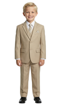 Ferrecci Boys JAX JR 5pc Suit Set Tan